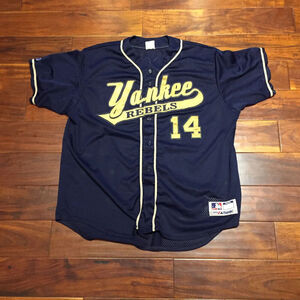 Vintage Majestic Yankee Rebels Jersey Men’s Size XL Maryland Baseball Game Used